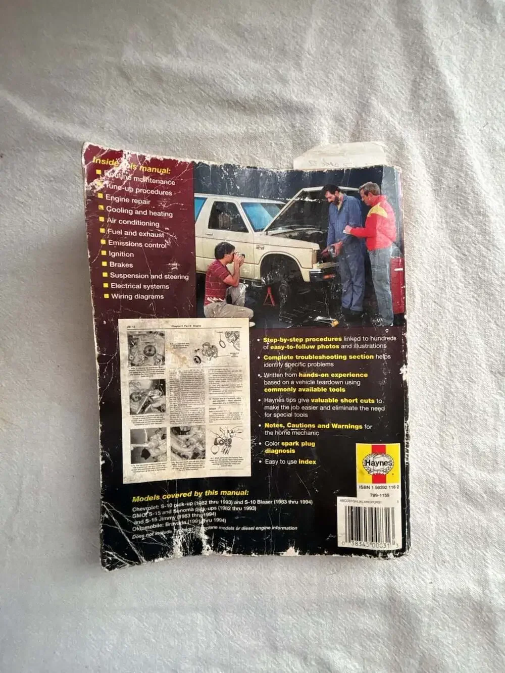 Haynes Repair Manual Chevrolet & GMC S-10 & S-15 Pick-ups 1982 thru 1993 2WD and